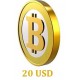 20 USD Bitcoin