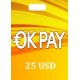 25 USD Okpay