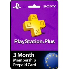 Playstation Plus 3 Month Prepaid Card UK