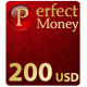200 USD PerfectMoney